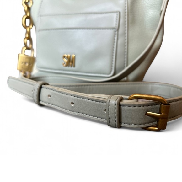 Steve Madden Sky Blue/Green Crossbody Bag with Gold Accents - Picture 3 of 5
